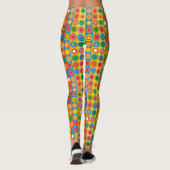 Blume Power in Reihen Leggings (Rückseite)