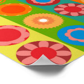 Blume Power in Reihen Poster (Ecke)