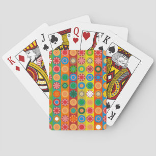 Blume Power in Reihen Spielkarten