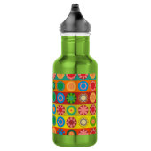 Blume Power in Reihen Trinkflasche (Rechts)