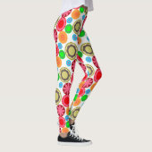 Blume Power in Zeile 002 Leggings (Rechts)