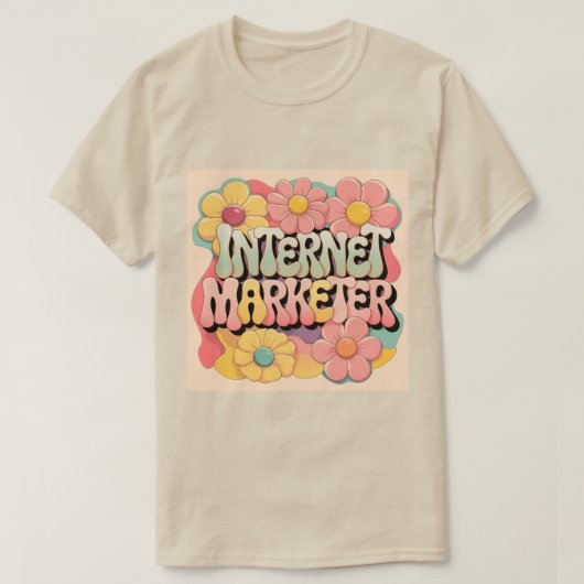 Blume Power Internet Marketer T - Shirt (Design vorne)