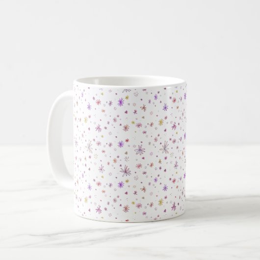 Blume Power Kaffeetasse (Vorderseite Links)