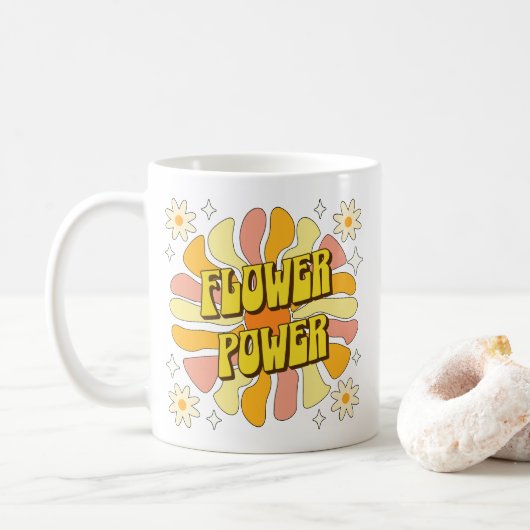 Blume Power Kaffeetasse (Mit Donut)