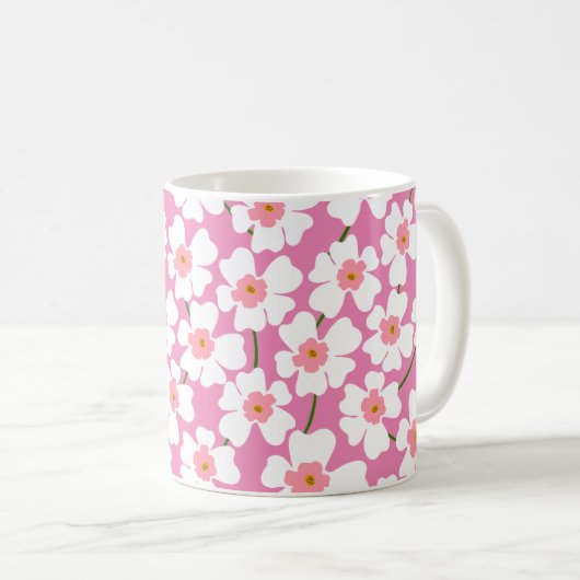 Blume Power Kaffeetasse (VorderseiteRechts)