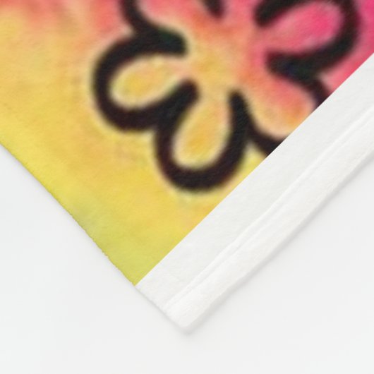 BLUME POWER KRAWATTE DYED Fleece Blanken (Ecke)