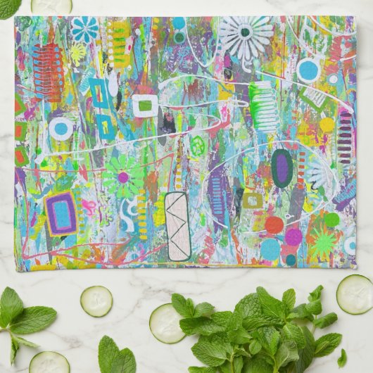 Blume Power Küchentuch (Gefaltet)