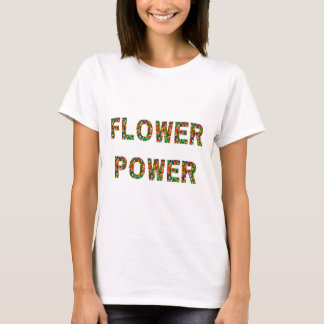 Blume Power Kurzschläfchen T-Shirt