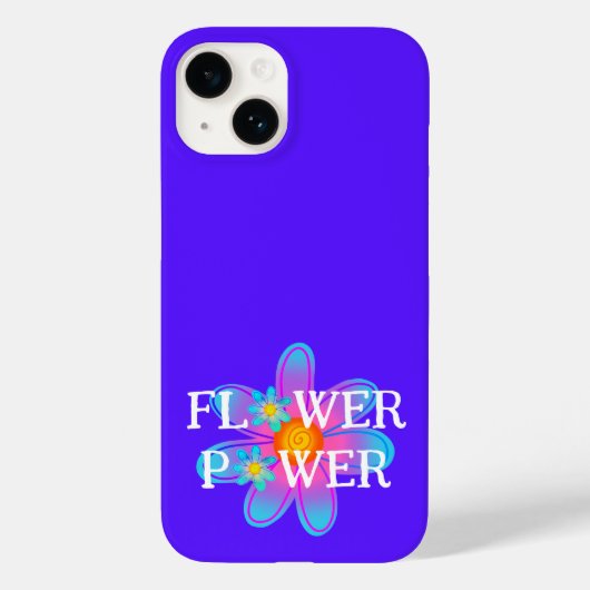 Blume Power Lila Case-Mate iPhone Hülle (Rückseite)