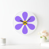 BLUME POWER - LILA GROßE WANDUHR (Zuhause)