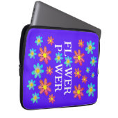 Blume Power Lila Laptopschutzhülle (Vorne Rechts)