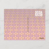 Blume Power [lustige Postkarte] Postkarte (Rückseite)