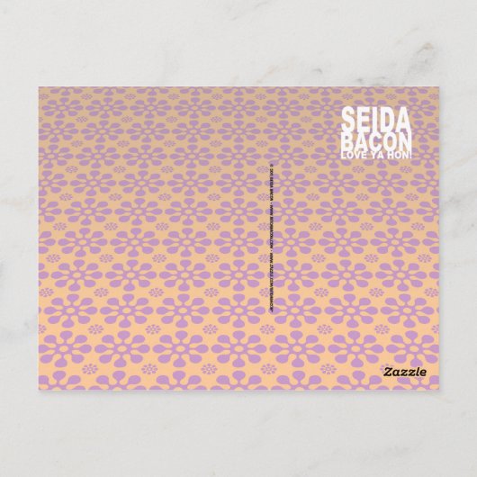 Blume Power [lustige Postkarte] Postkarte (Rückseite)