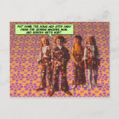 Blume Power [lustige Postkarte] Postkarte (Vorderseite)