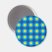 Blume Power Magnet (Vorderseite/Rückseite)