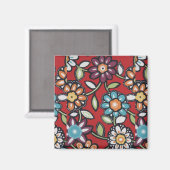 Blume-Power-Magnet Magnet (Vorderseite/Rückseite)