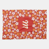 Blume Power mit Ihrer Monogramm Handtuch (Horizontal)