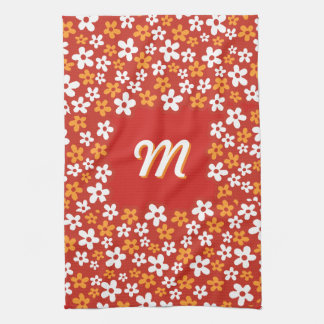 Blume Power mit Ihrer Monogramm Handtuch