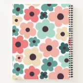 Blume Power Muster Notizbuch (Rückseite)