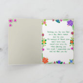 Blume Power Muttertag Karte (Innenseite)