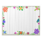 Blume Power Notizblock (Vorderseite)