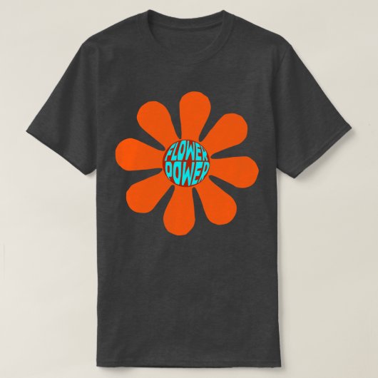 Blume Power orange T-Shirt (Design vorne)