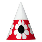 Blume Power Partyhütchen (Rückseite)