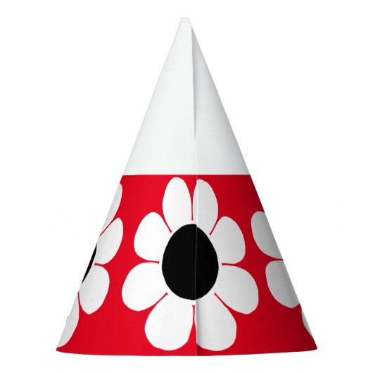 Blume Power Partyhütchen (Rückseite)