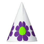 Blume Power Partyhütchen (Rückseite)