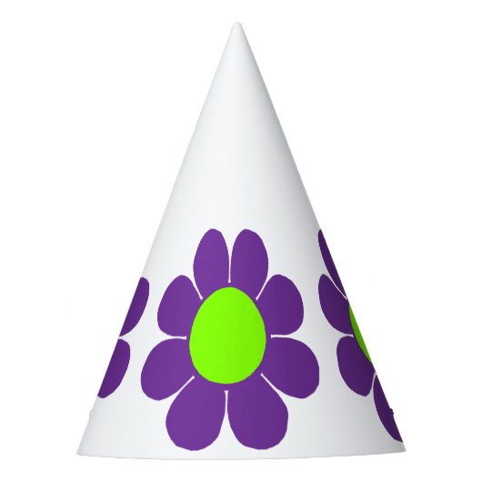 Blume Power Partyhütchen (Vorderseite)