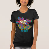 Blume Power Peace Design T-Shirt (Vorderseite)