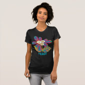 Blume Power Peace Design T-Shirt (Vorne ganz)