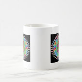 Blume Power Peace Sign Morphing Tasse (Mittel)