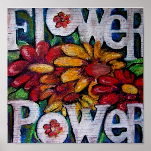 Blume Power Poster (Vorne)