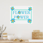 Blume Power Poster (Küche)