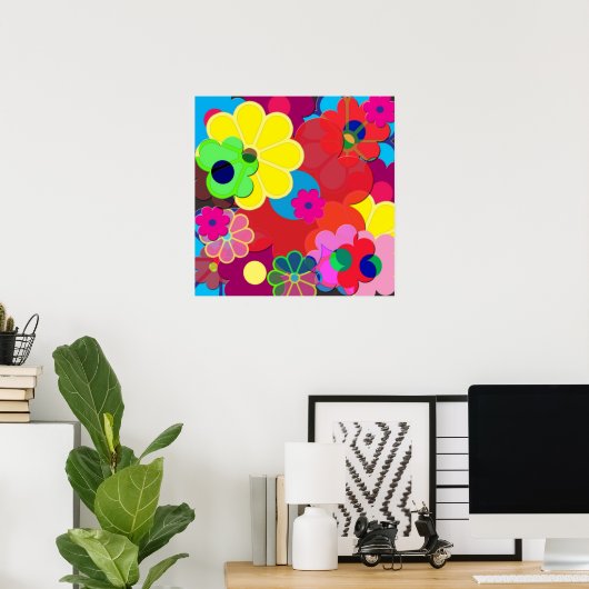 Blume Power Poster (Heimbüro)