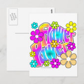 Blume Power Postkarte (Vorne/Hinten)