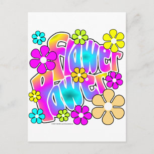 Blume Power Postkarte