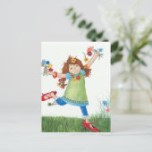 Blume Power Postkarte (Stehend Vorderseite)