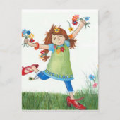 Blume Power Postkarte (Vorderseite)