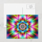 Blume Power Postkarte (Vorne/Hinten)