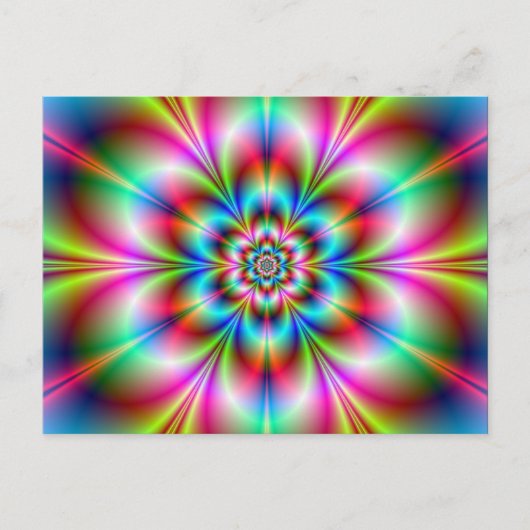 Blume Power Postkarte (Vorderseite)