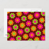 Blume Power Postkarte (Vorne/Hinten)