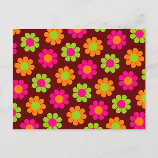 Blume Power Postkarte (Vorderseite)