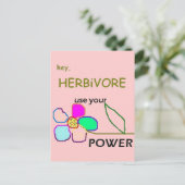 Blume Power Postkarte (Stehend Vorderseite)