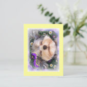 Blume POWER Postkarte (Stehend Vorderseite)