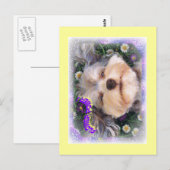 Blume POWER Postkarte (Vorne/Hinten)
