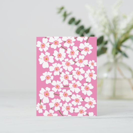 Blume Power Postkarte (Stehend Vorderseite)