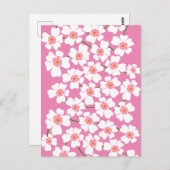 Blume Power Postkarte (Vorne/Hinten)