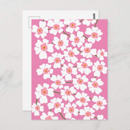 Blume Power Postkarte (Vorne/Hinten)